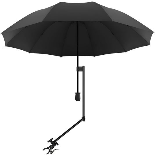 Beach Umbrella with Adjustable Universal Clamp
