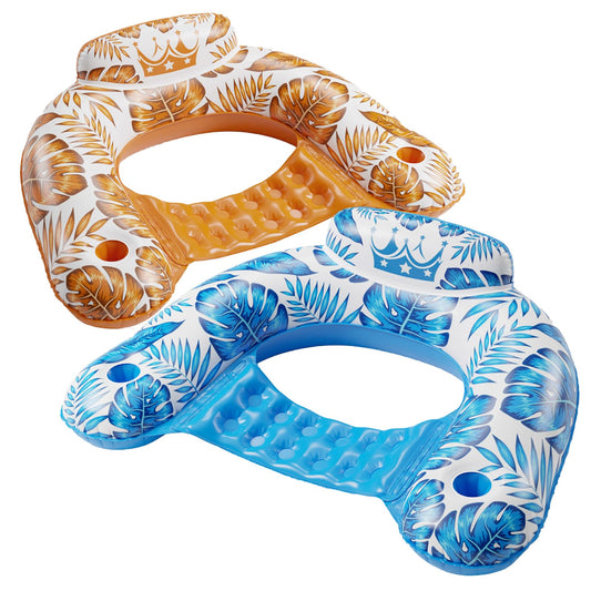Inflatable Pool Float Chair - 2 Pack